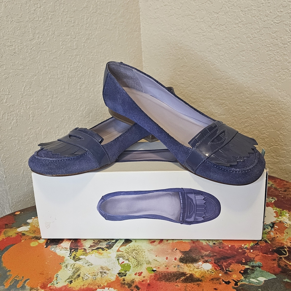 Purple Suede Women's Loafers